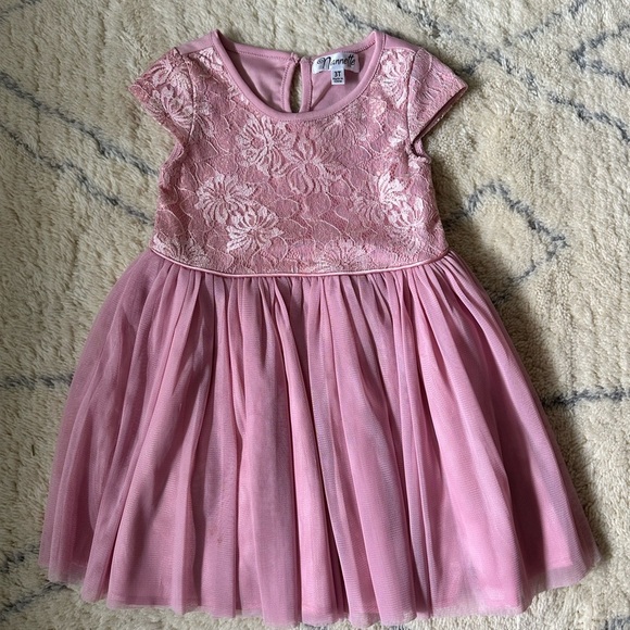 Nannette Other - Nannette Pink Smocked A-Line Dress for Wedding Guest